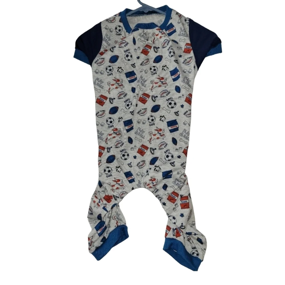 Bond & Co. Dog Sports Pajamas Size XL (Shown On A 60lb Dog)